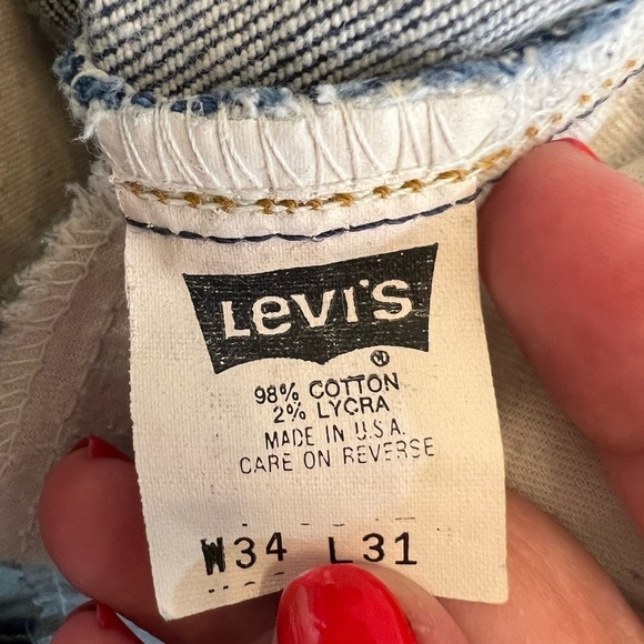 LEVI’S 80’s Vintage Orange Tab 517 Boot Cut Jeans, Size 34 x 31 - Picture 9 of 9